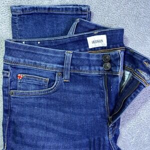 Hudson Jeans Ginny Straight Crop Skinny Dark Wash Denim Outdoors Women's Size 28